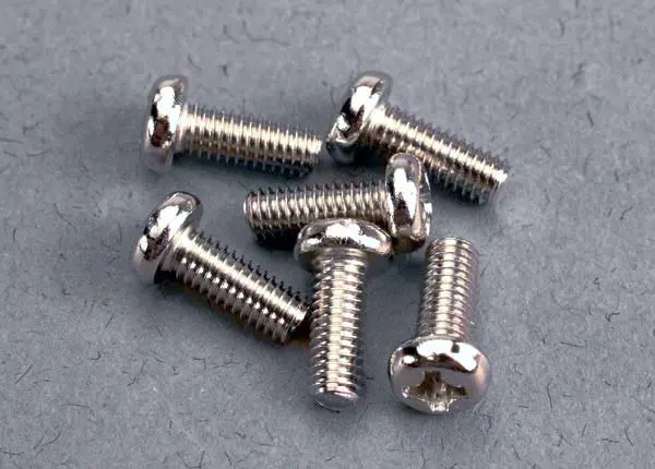 Screws, 3X8mm Roundhead Machine (6) 1
