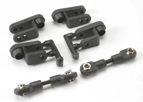 Servo Horns, Steering, Long (2), Short (2)/ Linkage, Steering (3X20mm Turnbuckle) (2)/ Rod Ends (Short) (4)/ Hollow Balls (4) 1