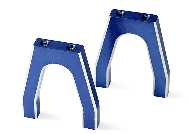 Servo Mounts, Throttle/ Brake (Machined Aluminum) (Blue) (F&R)/ Machine Screws (8) 1