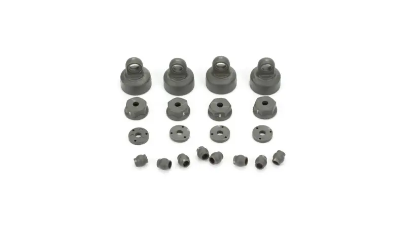 Shock Cap, Piston, Pivot Ball Set 1:10 2Wd All 1