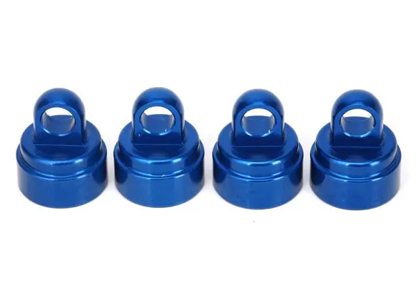 Shock Caps, Aluminum (Blue-Anodized) (4) (Fits All Ultra Shocks) 1