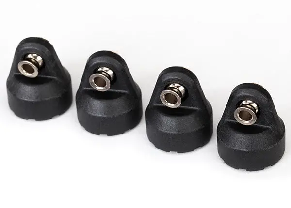 Shock Caps (Black) (4) (Assembled With Hollow Balls) 1