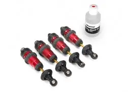 Shocks, Gtr Aluminum, Red-Anodized (Fully Assembled W/O Springs) (4) 1