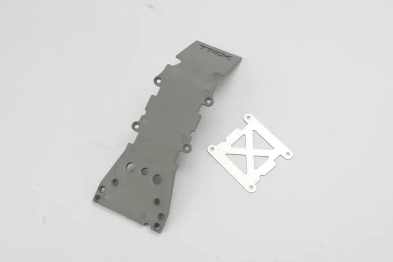 Skidplate, Front Plastic (Grey)/ Stainless Steel Plate 1