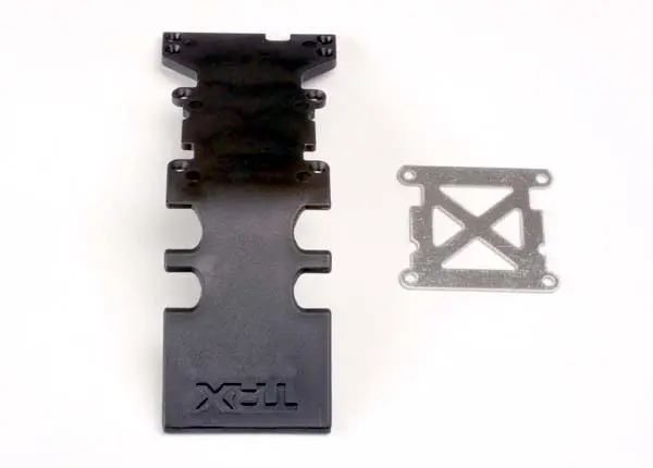 Skidplate, Rear Plastic (Black)/ Stainless Steel Plate 1