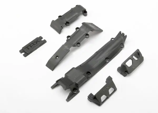 Skidplate Set, Front (1)/ Rear (1)/ Transmission (1)/ Steering Servo Guards (2) / Steering Servo Cover Plate (1) 1