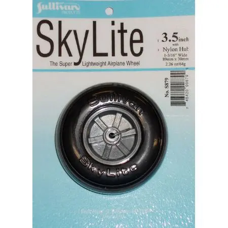 Skylite Wheel W/Tread,3-1/2" (1 Wheel And Tire Included) 1