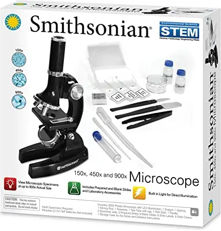 Smithsonian 150X, 450X And 900X Microscope 1