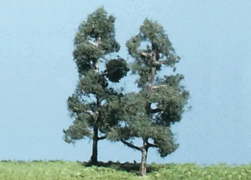 Softwood Pine 5 Trees 3 1/4" 1