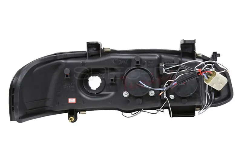 Spec-D 00-03 Nissan Sentra Halo Projector Headlights Black 2