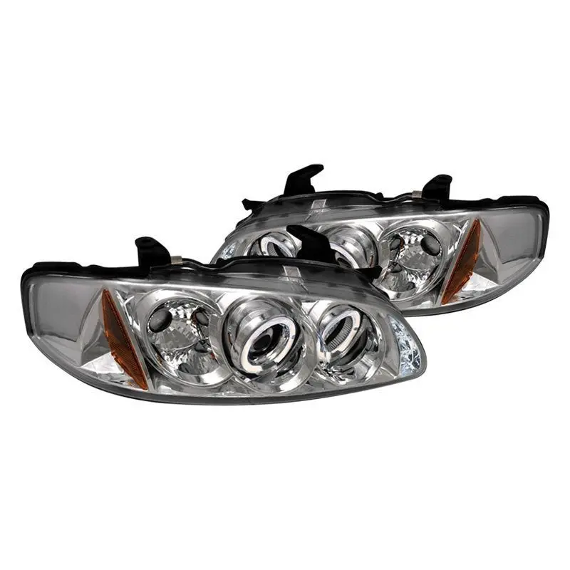 Spec-D 00-03 Nissan Sentra Halo Projector Headlights Chrome 1