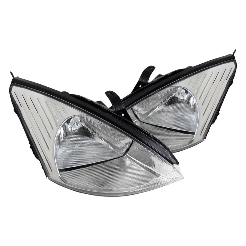 Spec-D 00-04 Ford Focus Crystal Headlights Chrome/Clear Oem Fit 1
