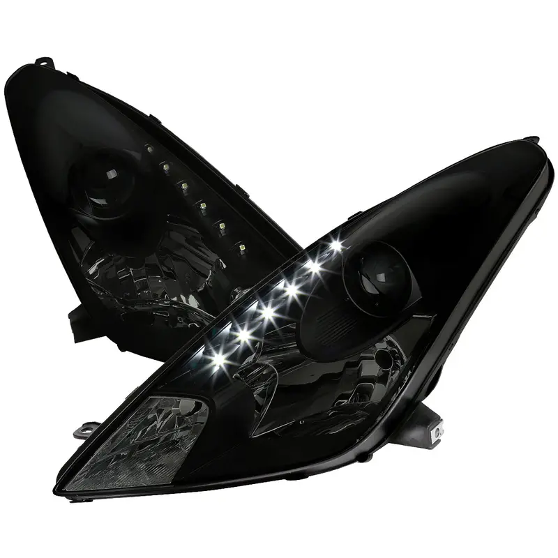 Spec-D 00-05 Celica Projector Headlights Led Black/Smoked Lens 1