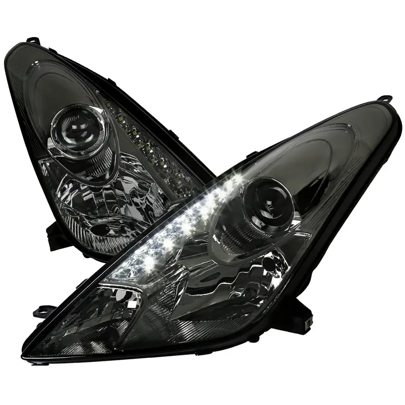 Spec-D 00-05 Celica Projector Headlights Led Chrome/Smoked Lens 1