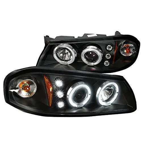 Spec-D 00-05 Chevy Impala Halo Projector Headlights Black 1
