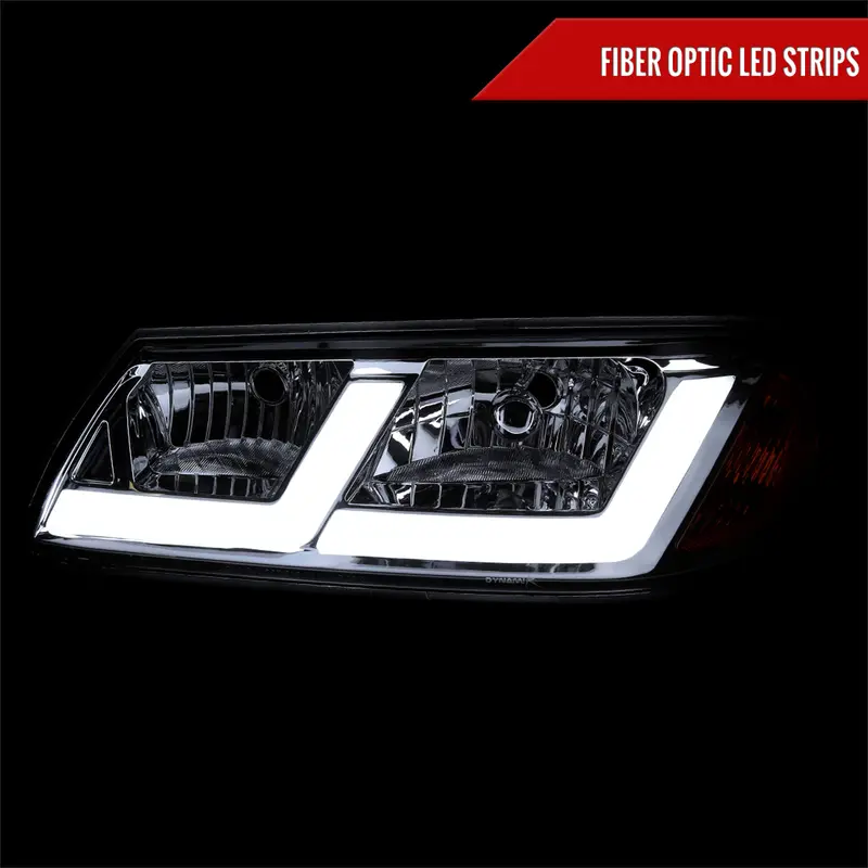 Spec-D 00-05 Chevy Impala Headlights Led Bar Oem Style Chrome 2