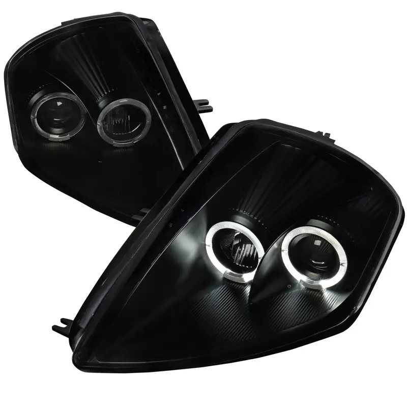 Spec-D 00-05 Mitsubishi Eclipse Dual Halo Headlights Black/Smoked 1