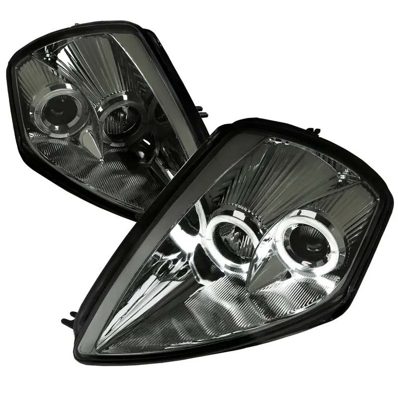 Spec-D 00-05 Mitsubishi Eclipse Dual Halo Headlights Chrome/Smoked 1