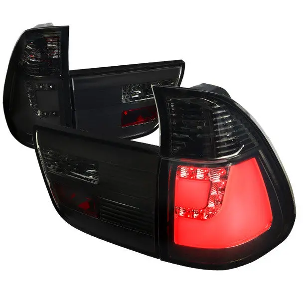 Spec-D 00-06 Bmw X5 E53 Led Tail Lights Chrome/Smoked 1