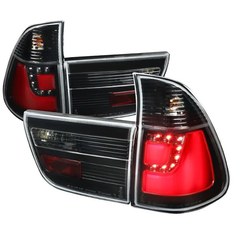 Spec-D 00-06 Bmw X5 Led Tail Lights Black 1