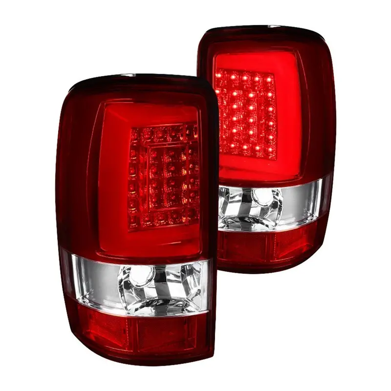 Spec-D 00-06 Gmc Denali Tahoe Led Bar Tail Lights Red 1