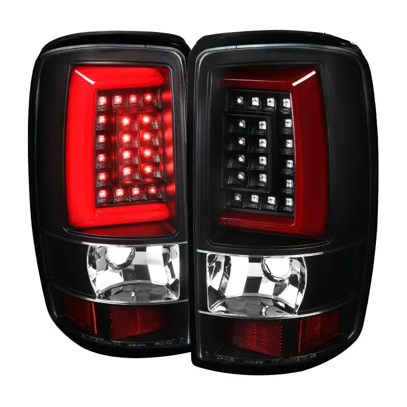 Spec-D 00-06 Gmc Denali / Yukon Led Bar Tail Lights Black 1