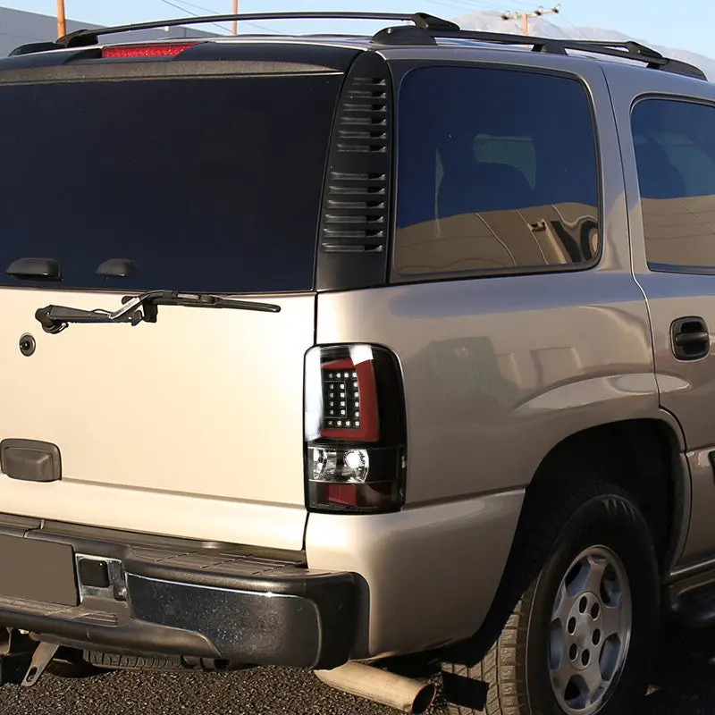 Spec-D 00-06 Gmc Denali / Yukon Led Bar Tail Lights Black 2
