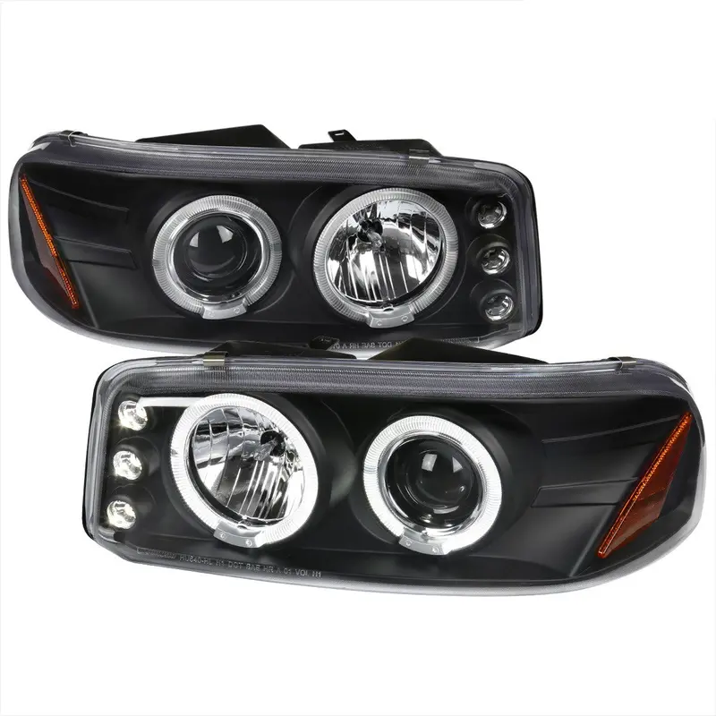 Spec-D 00-06 Gmc Yukon Denali Headlights Halo Projector Black 1