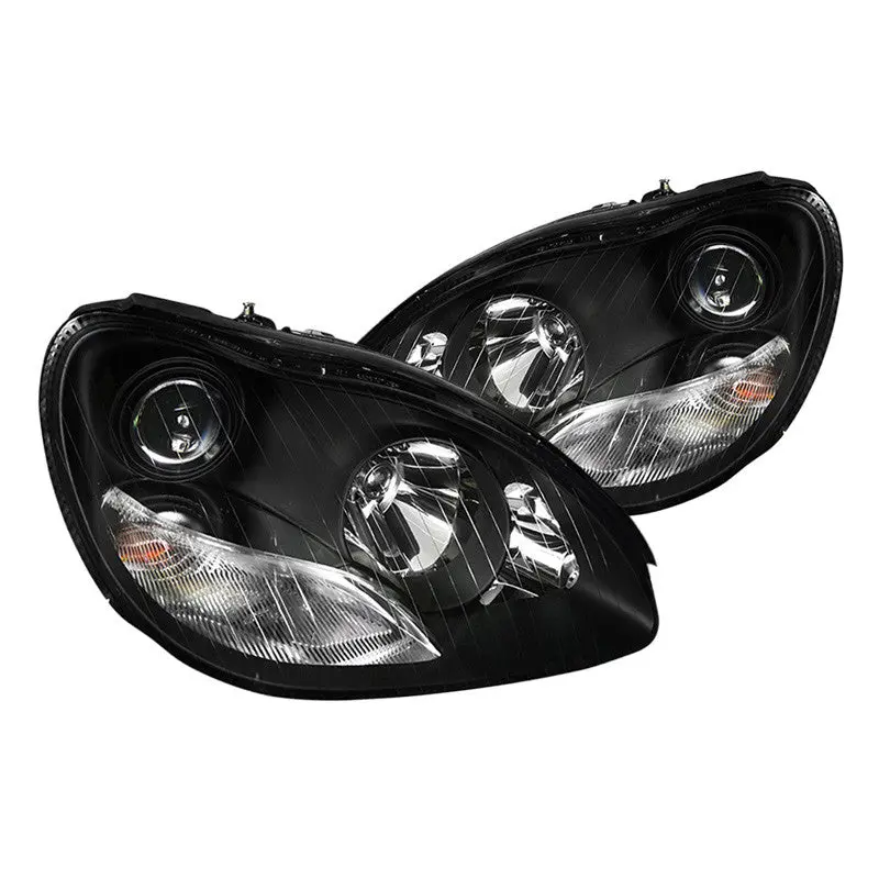 Spec-D 00-06 Mercedes W220 S-Class Projector Black Headlights 1
