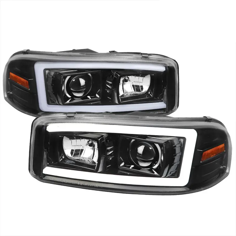 Spec-D 00-06 Yukon Denali Led Bar Projector Headlights Black 1