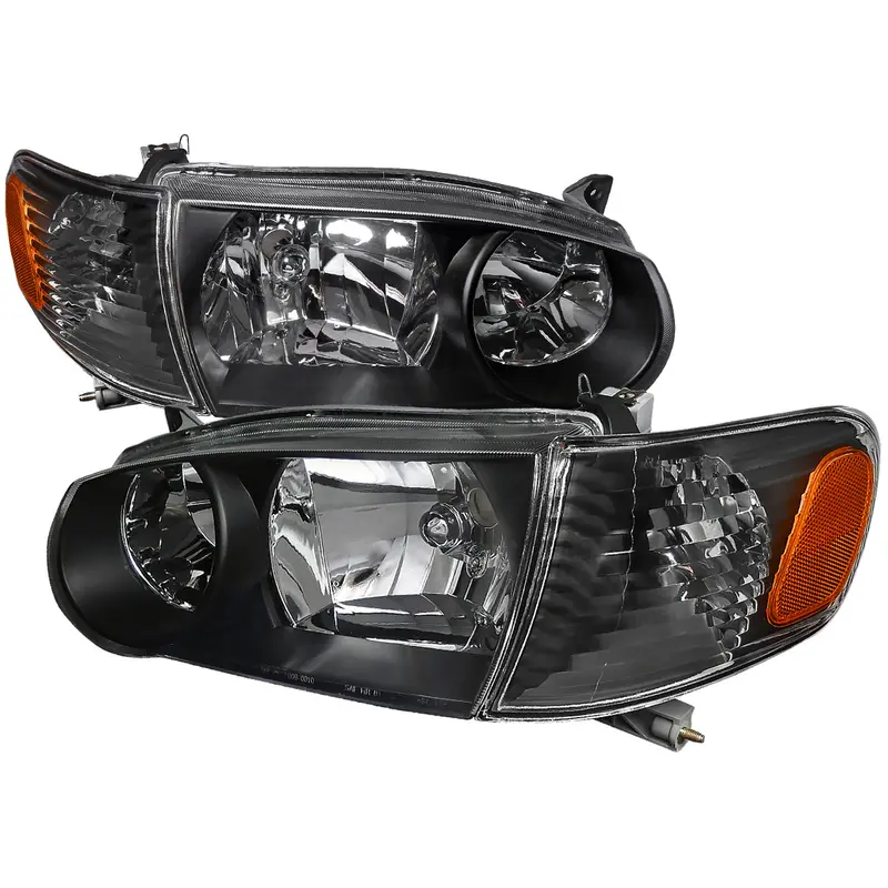Spec-D 01-02 Corolla Headlights Oem Style W/ Corner Lights Black 1