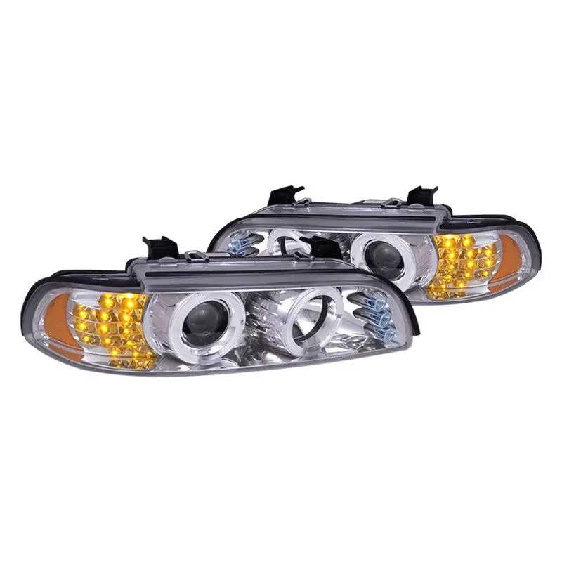 Spec-D 01-03 Bmw E39 5-Series Projector Chrome V2 Headlights 1