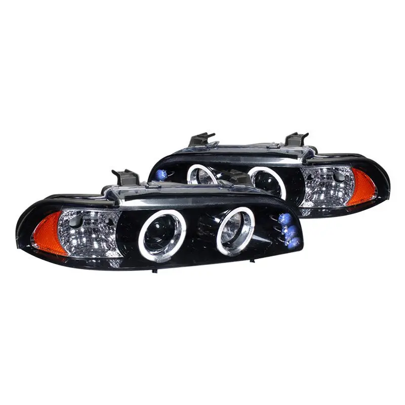 Spec-D 01-03 Bmw E39 5-Series Projector Smoked Headlights 1