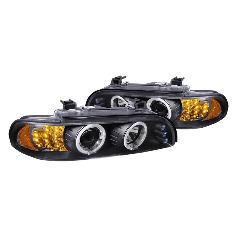 Spec-D 01-03 Bmw E39 525I 530I 540I Halo Projector Headlights Black 1