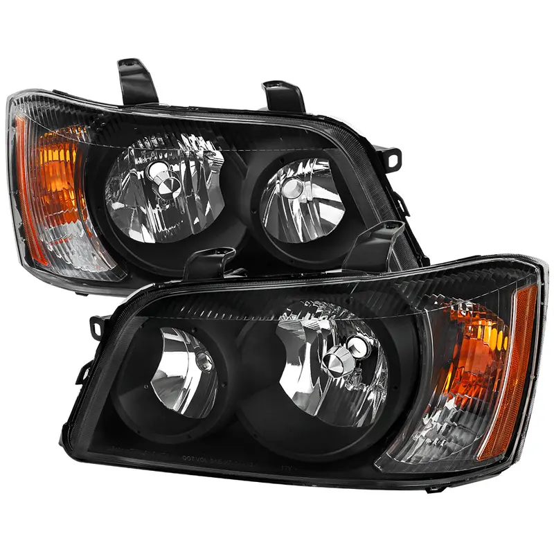 Spec-D 01-03 Highlander Oem Oem Style Headlights Black 1