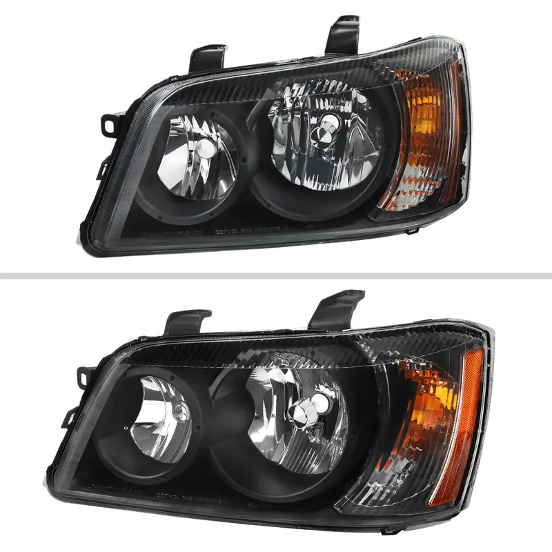 Spec-D 01-03 Highlander Oem Oem Style Headlights Black 2