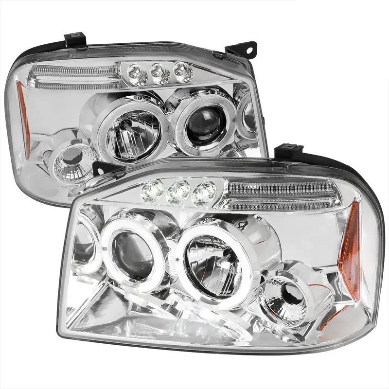 Spec-D 01-04 Nissan Frontier Led Projector Headlights Chrome 1