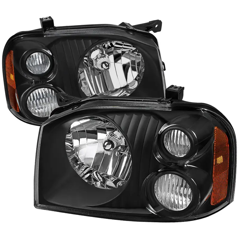Spec-D 01-04 Nissan Frontier Xe Headlights Oem Style Black 1