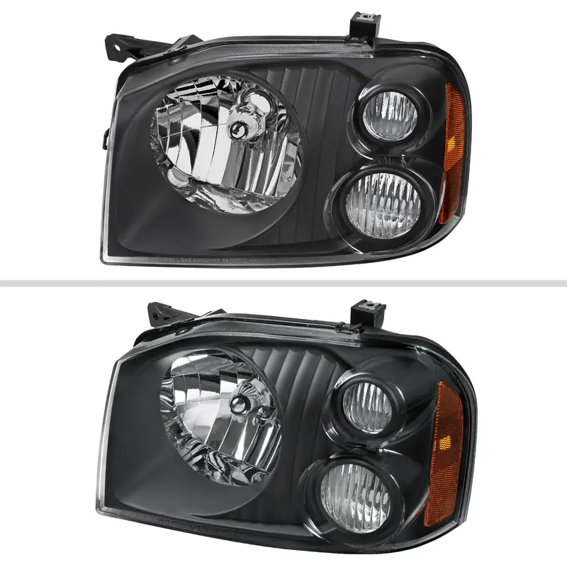Spec-D 01-04 Nissan Frontier Xe Headlights Oem Style Black 2