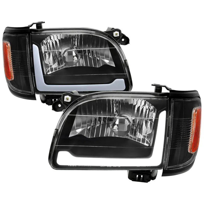 Spec-D 01-04 Tacoma Bar Oe Style Corner Lamps And Headlights Black 1