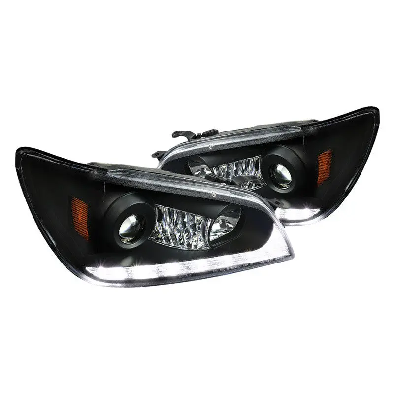 Spec-D 01-05 Lexus Is300 Headlights Projector Led Strip Black/Clear 1