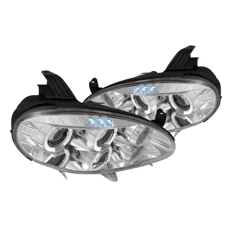 Spec-D 01-05 Mazda Miata Mx-5 Projector Headlights Chrome/Clear 1