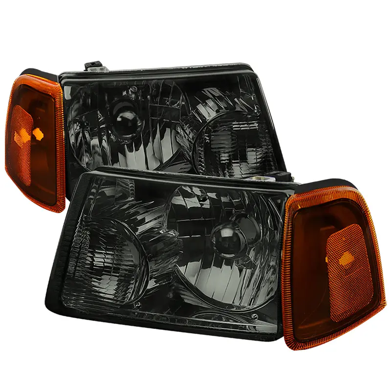 Spec-D 01-11 Ranger Headlights Oem Style Amber Corner Lights /Smoked 1