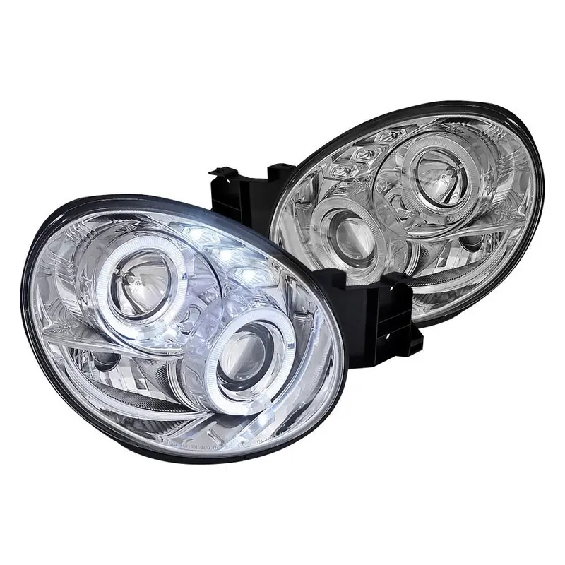 Spec-D 02-03 Subaru Impreza Halo Projector Headlights Chrome 1