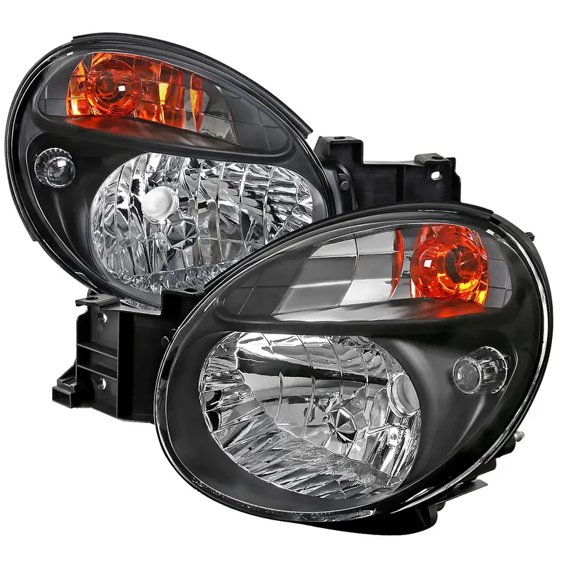 Spec-D 02-03 Subaru Impreza Headlights Oem Crystal Black/Clear. 1