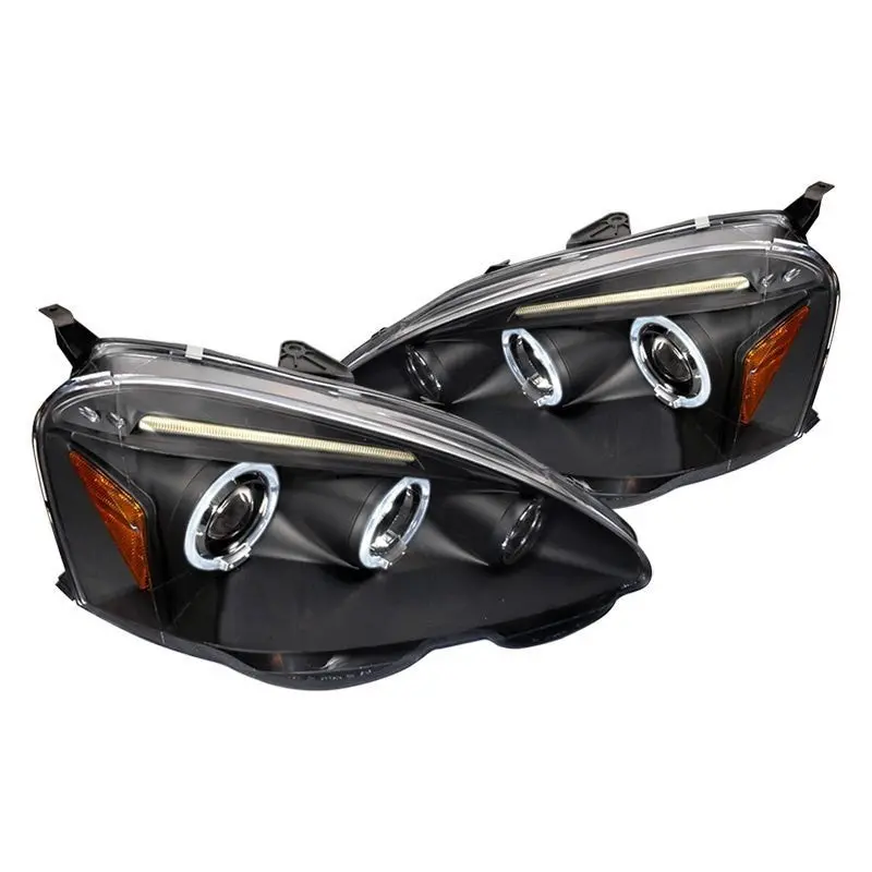 Spec-D 02-04 Acura Rsx Halo Projector Headlights Black 1