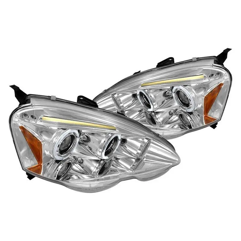 Spec-D 02-04 Acura Rsx Halo Projector Headlights Chrome 1