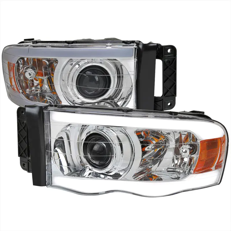 Spec-D 02-05 Dodge Ram 1500 2500 3500 Projector Headlights Chrome 1