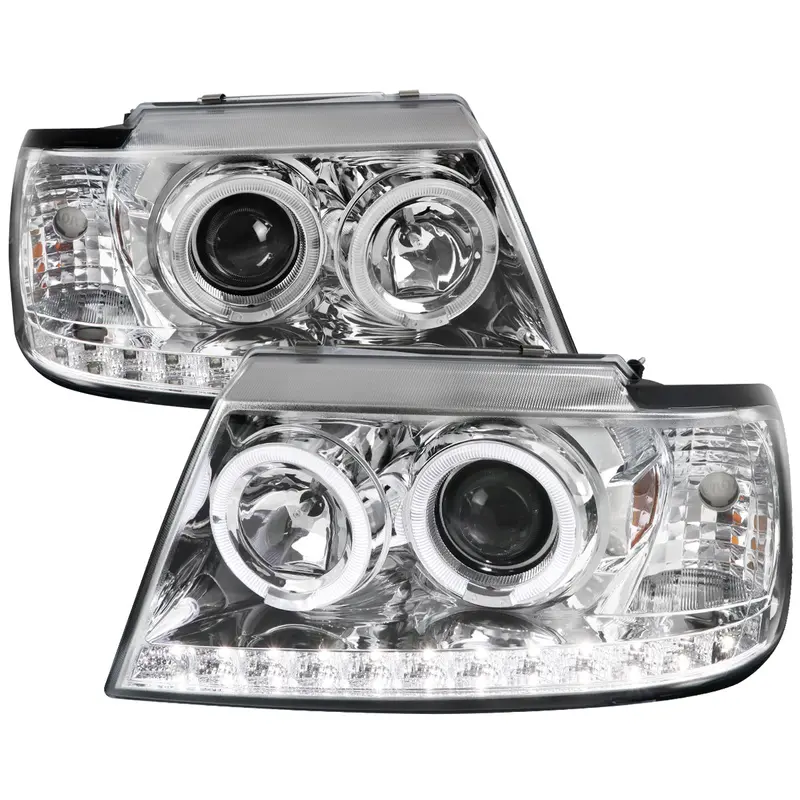 Spec-D 02-05 Ford Explorer Dual Halo Projector Headlights Chrome 1