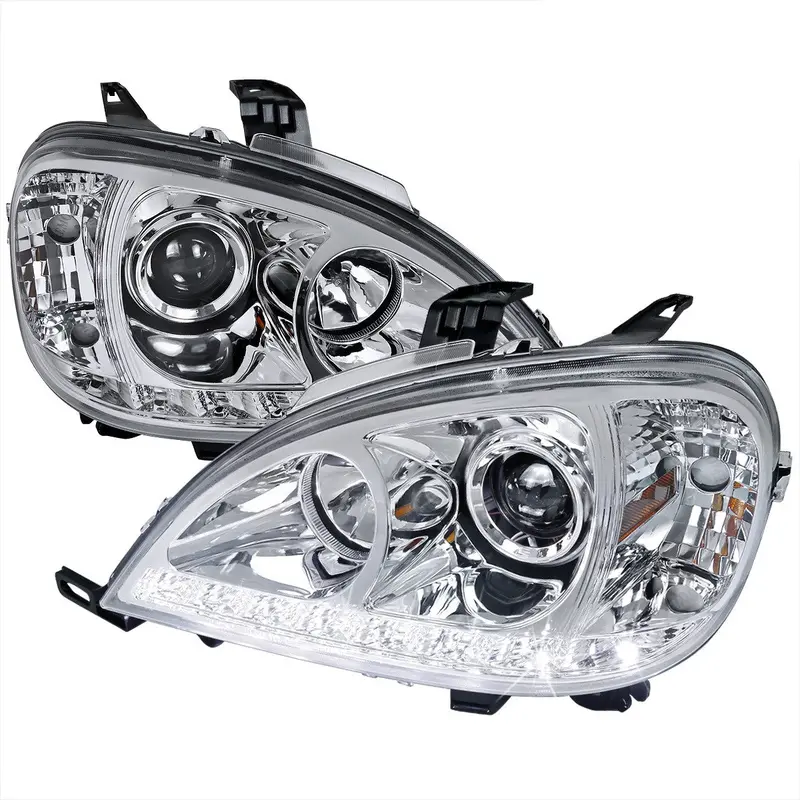 Spec-D 02-05 Mercedes Ml W163 Projector Headlights Black/Smoked 1